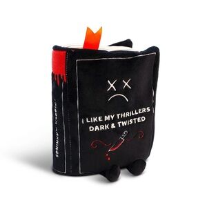 I Like My Thrillers Dark & Twisted Book Plush